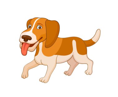Komik karikatür köpek yavrusu