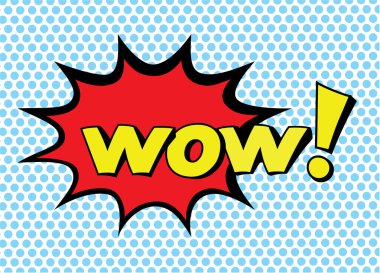 Pop art stil etiketi