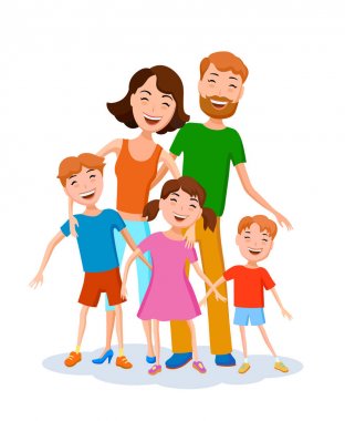sevimli çizgi aile
