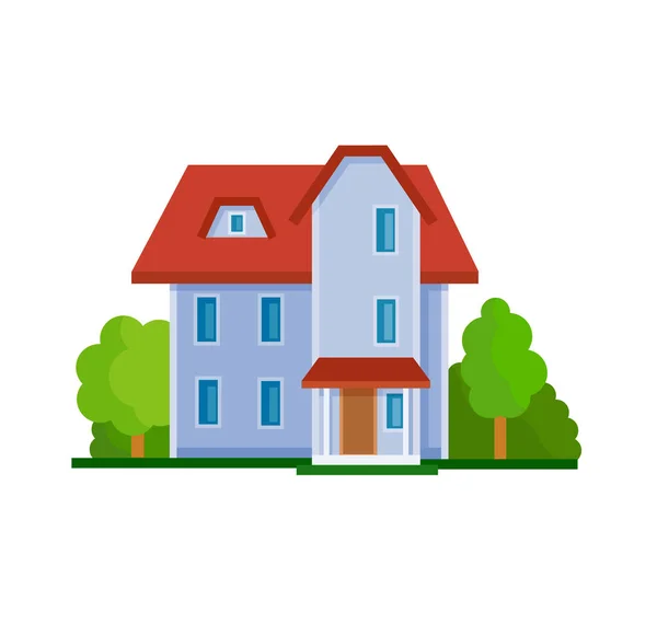 Flat house icon — Stock Vector