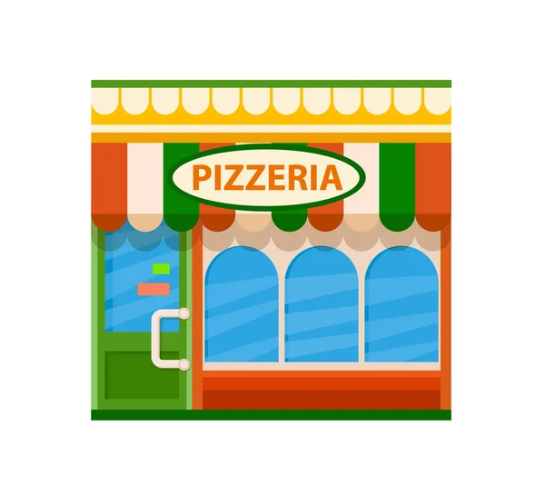 Pizzeria flat icon — Stock Vector