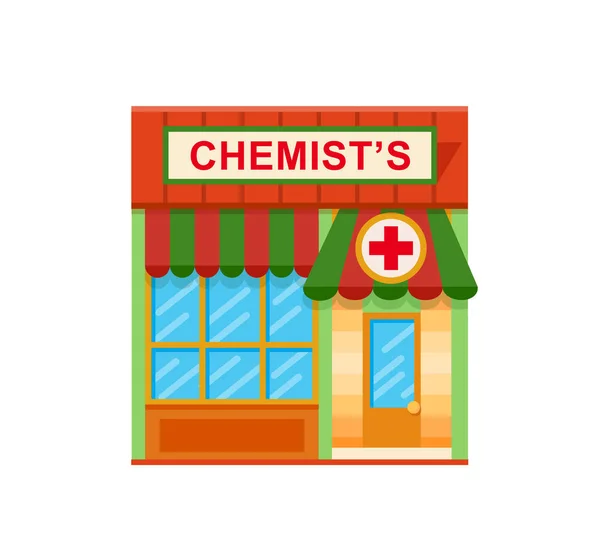 Chemist's flat icon — Stock Vector