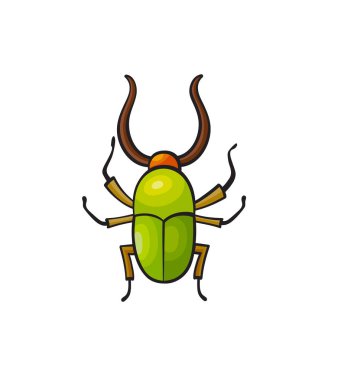 Pop art stil böceği etiket