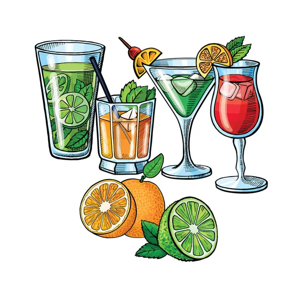 Pop sanat tarzı kokteyller 