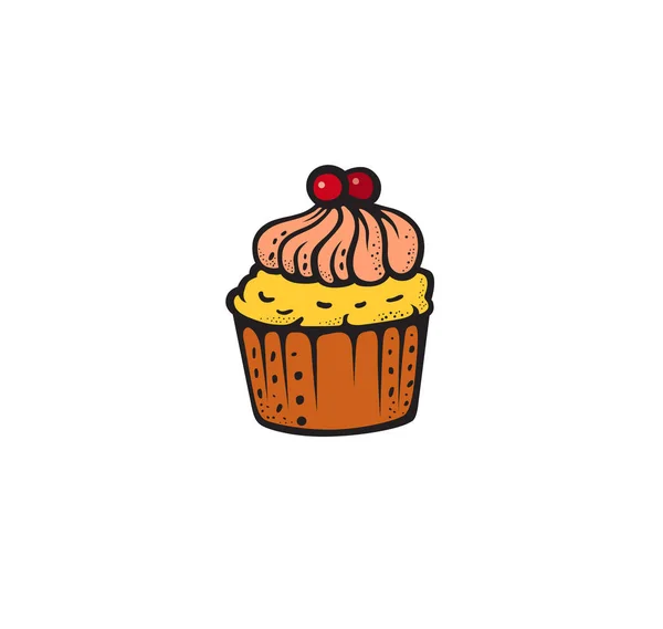 Pegatina de pastel de arte pop — Vector de stock