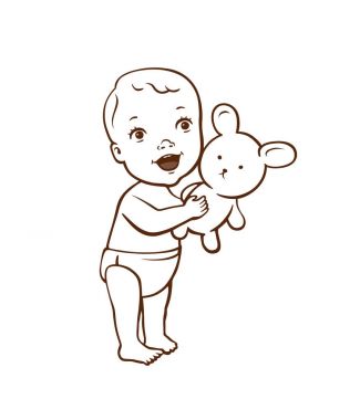 Sevimli küçük bebek