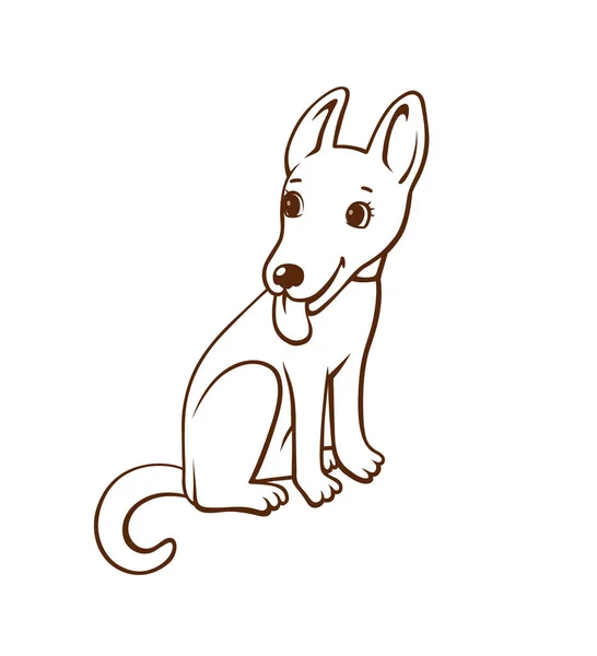 Мультфільм собака — стоковий вектор