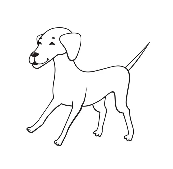 Мультфільм собаки мало — стоковий вектор