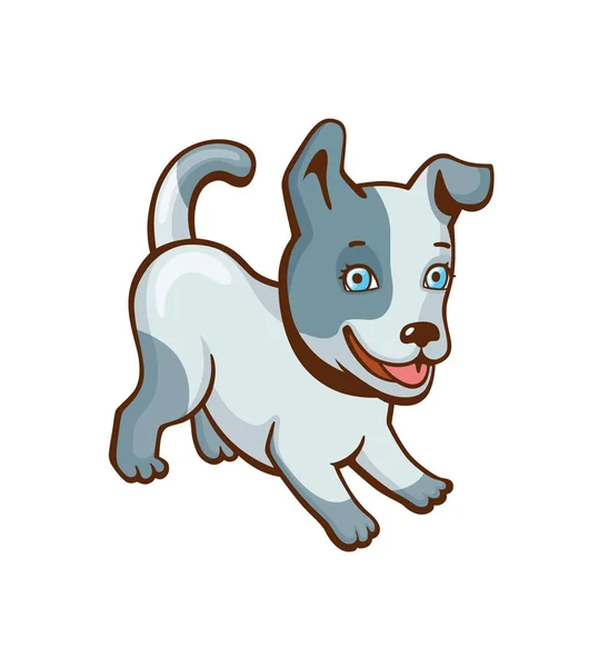 Pequeño perro de dibujos animados — Vector de stock