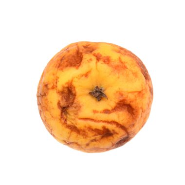 Eski kuru yivli elma, sarı elma, çürümüş, doğal doku.