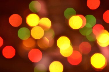 Turuncu ve kırmızı bokeh. Arka plan ile Böke.