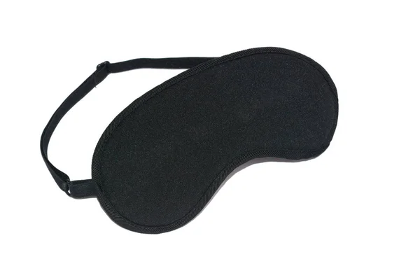 Beyaz arka plan üzerinde izole uyku için siyah maske