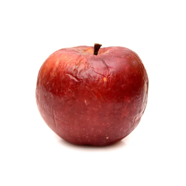 Red rotten apple, natural texture — Stock Photo, Image