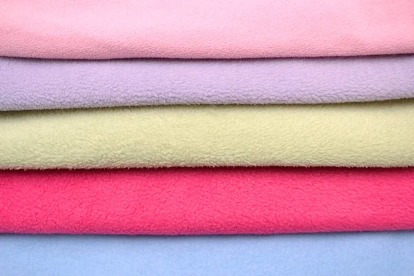 Colored fleece fabric background, pile fleece fabric.