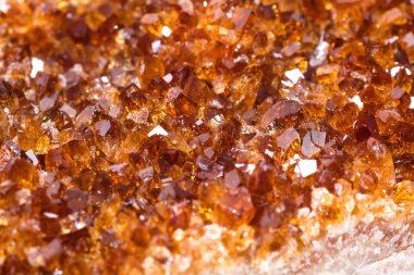 Citrine mineralini kapat. Gemstone parlak arkaplan