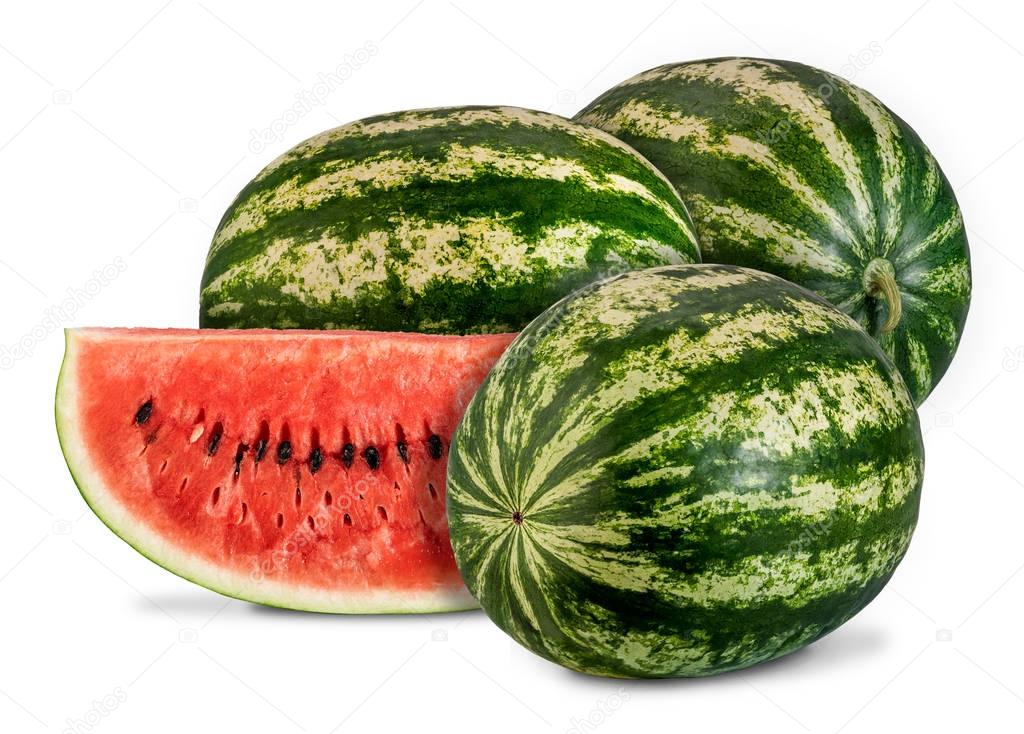 fresh ripe watermelons