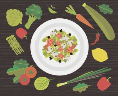 Yemek pişirmek için düz mutfak masası