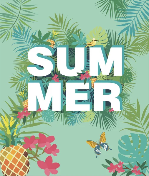 Carte fête d'été Aloha — Image vectorielle