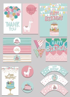 Doğum günü partisi için parti paketi 