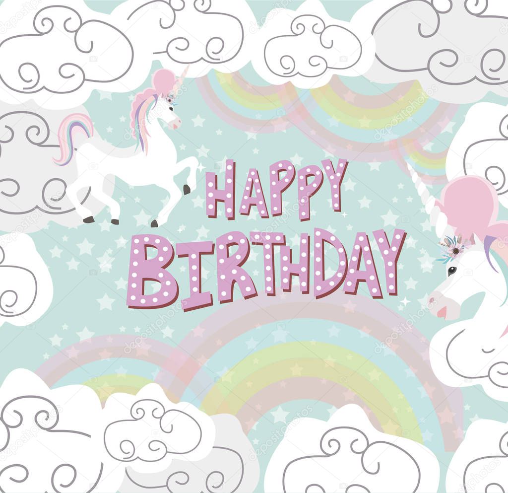 Magic Happy birthday greeting card