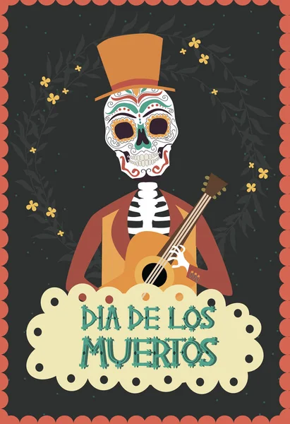 Mexikanska holiday ”Day of the Dead" — Stock vektor