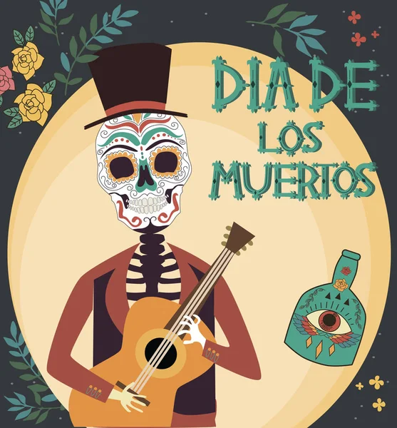 Mexican holiday "Day of the Dead" — Stock Vector