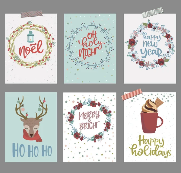 Sevimli Noel tebrik kartı dizi