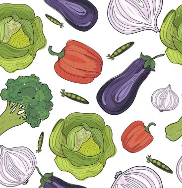 Sebzelerle kusursuz desen