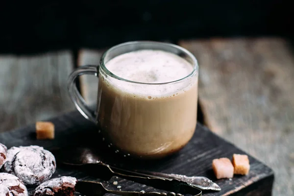 Tasse Café Biscuits Cappuccino — Photo