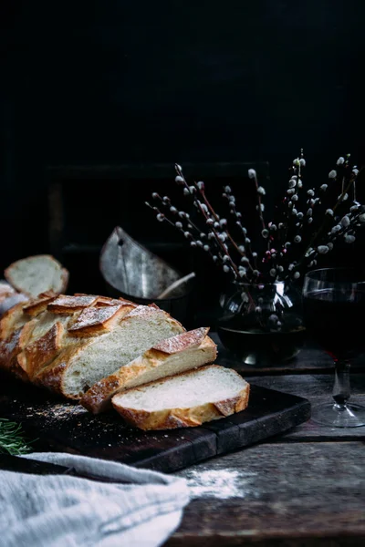 Gandum Roti Atas Meja — Stok Foto