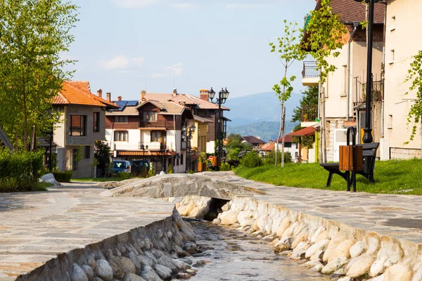 Pintoresca escena de la estación de esquí de Bansko —  Fotos de Stock