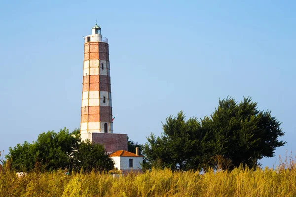 Farul de la Capul Shabla de pe coasta Mării Negre — Fotografie, imagine de stoc