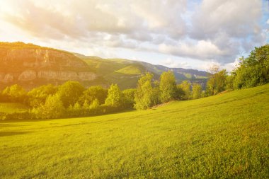 Kayalar Lakatnik gün batımında, Bulgaristan
