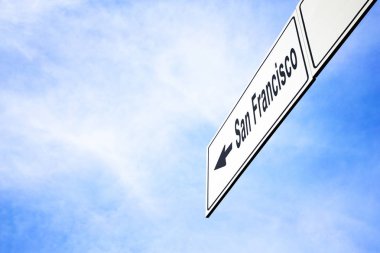 San Francisco doğru işaret tabela