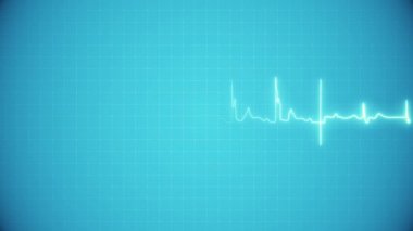 Animasyon kalp Elektrokardiyogram.