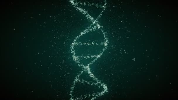 Filamento de ADN animado en bucle . — Vídeo de stock