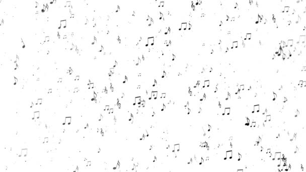 Antecedentes abstraídos de notas musicales — Vídeo de stock