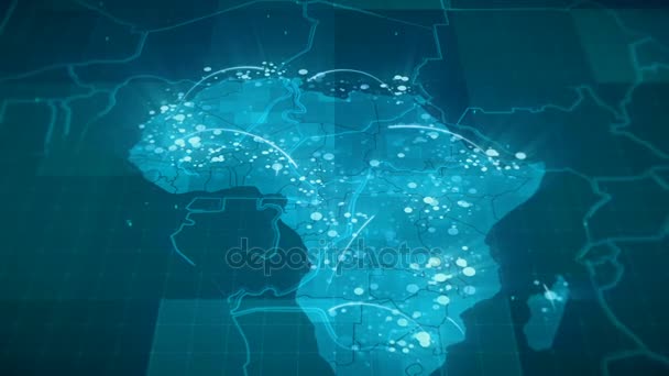 Mondialisation Afrique Carte Animation 