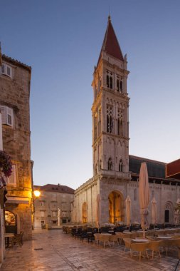 Çan kulesi Cathedral St. Lawrence Trogir, Hırvatistan