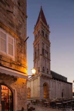 Çan kulesi Cathedral St. Lawrence Trogir, Hırvatistan