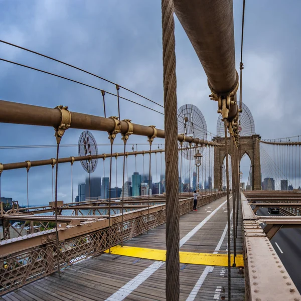 Fantastisk utsikt över Brooklyn Bridge — Stockfoto
