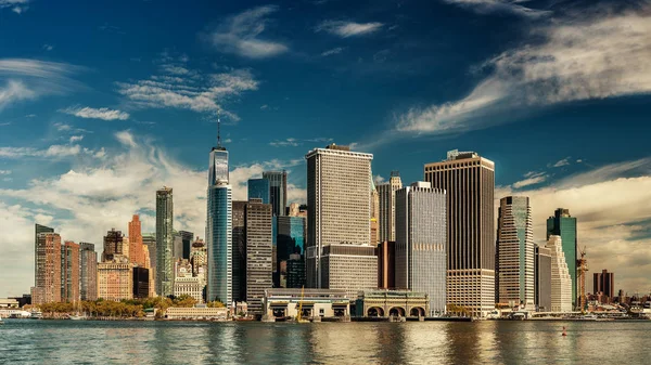 Úžasný výhled na panorama centra Manhattanu, New York City — Stock fotografie