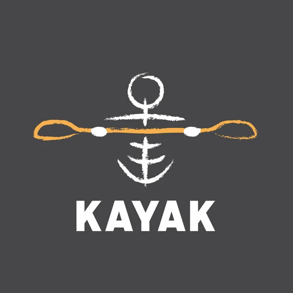 Kayık logo aşiret tarzda oluşturulan