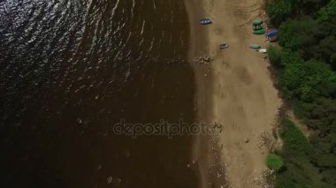 4k hava atış: sahil, plaj ve dalgalar