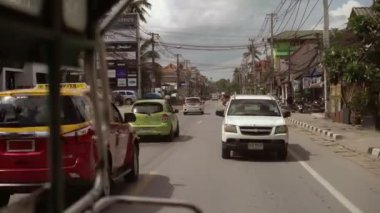 Koh Samui, Tayland, 25 Aralık 2016: Samui yollar pikap görüntülemek