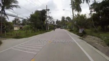 Koh Samui, Tayland, 31 Aralık 2016: pickup Koh Phangan üzerinde sürüş