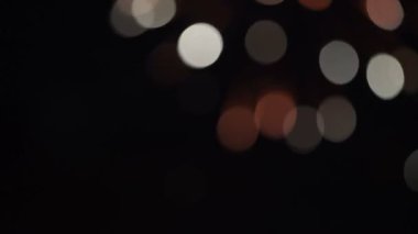 Gece havai fişek bokeh