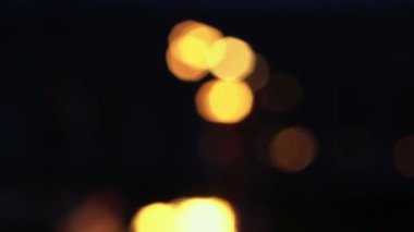 Gece Fireshow bokeh