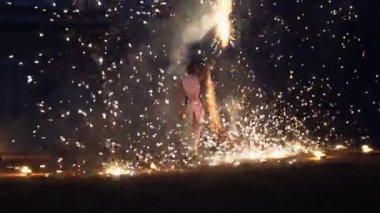 Saint-Petersburg, Rusya, 15 Temmuz 2016: Fireshow