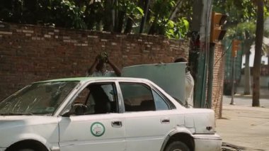 Santo Domingo, Dominik Cumhuriyeti, 20 Aralık 2012: Street ve insanlar